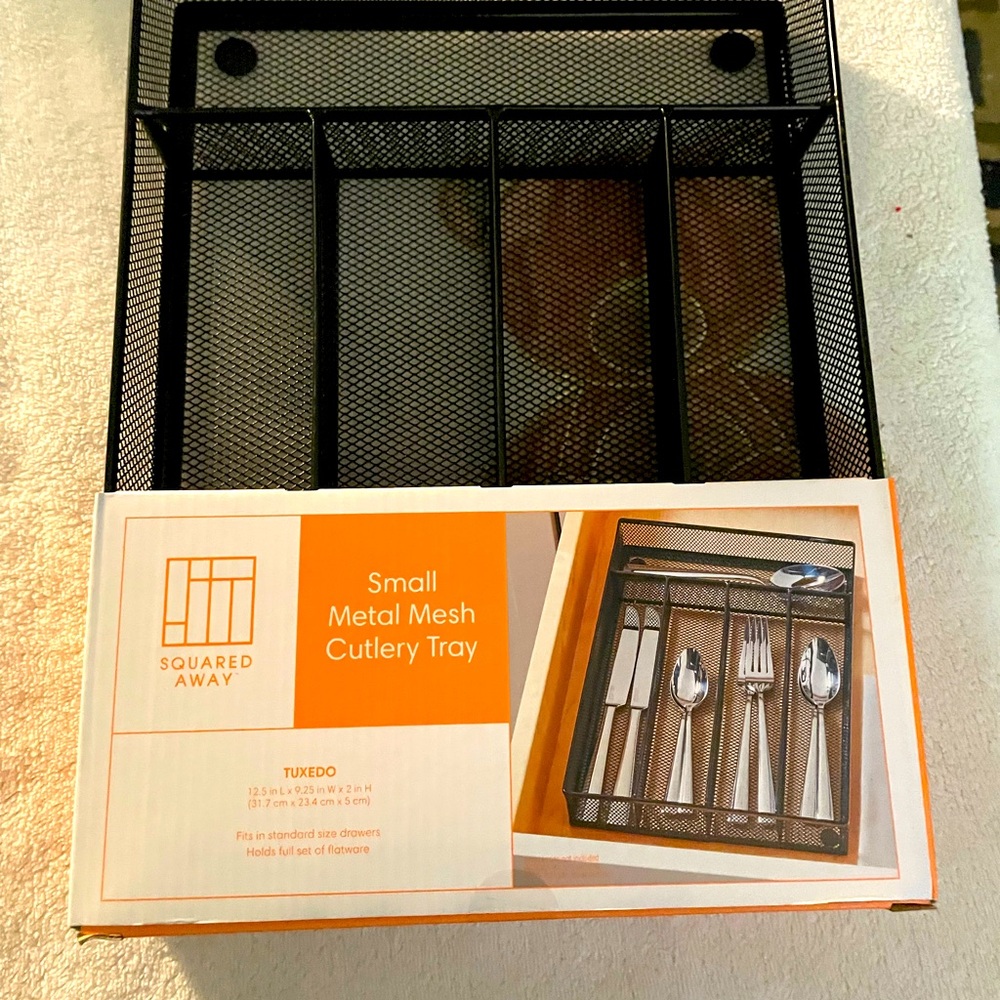 Small mesh Cutlery Tray 5 Compartment